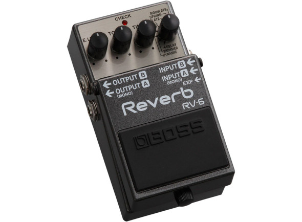 <b>BOSS RV-6 Pedal Compacto de Reverb Digital para Guitarra Elétrica</b> <b>BOSS RV-6 Pedal Compacto de Reverb Digital para Guitarra Elétrica</b>